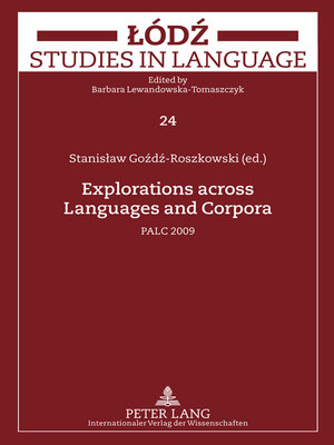 cover image of Explorations across Languages and Corpora